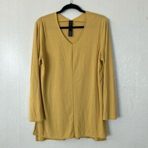 Chico's Yellow Modal Blend Tunic Top, L
